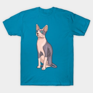 Sphynx cat cartoon illustration T-Shirt